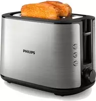 Philips HD2650/90 Toaster Edelstahl (950 W, 8 Br&auml;unungsstufen, Br&ouml;tchenaufsatz,