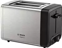 BOSCH Toaster "DesignLine TAT4P420DE, integrierter Edelstahl-Br&ouml;tchenaufsatz" 2