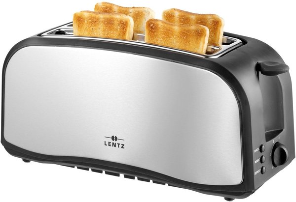 4-Scheiben-Toaster Allgemeine Daten & Technische Daten Lentz 4-Scheiben Toaster mit Brötchenaufsatz 74141