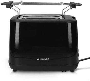 Navaris Toaster mit Bötchenaufsatz 1000W schwarz