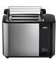 Braun HT 5015 BK - 2 Scheibe(n) - Schwarz - Edelstahl - Tasten - 1000 WEdelstahl