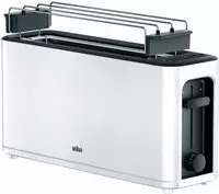 Braun Toaster "PurEase HT 3110 WH - 2 Langschlitze, 7 Stufen, Auftau-