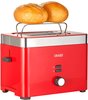 Graef Toaster TO63, 2 Scheiben, 888 Watt, Kunststoff, rot