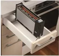 RITTER Einbau-Toaster ET-10, 900 Watt, 230/240 V, Edelstahl/KS schwarz