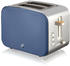 blue: Swan 2 Slice Nordic Style Toaster