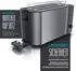 Arendo Frukost mit Display (1500 W) grau