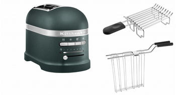 KitchenAid 2-Scheiben Toaster Artisan 5KMT2204 + Brötchenaufsatz Paket 1 Pebbled Palm