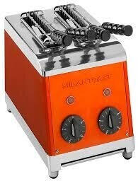 MilanToast 7000 Toaster 2-Zange Schlitz-Sandwichtoaster Orange
