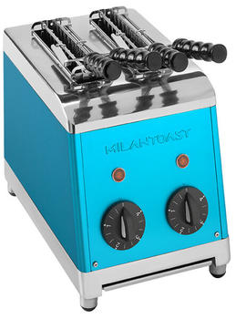 MilanToast 7004 Toaster 2-Zange Schlitz-Sandwichtoaster Blau