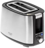 Adler AD 3214 Toaster Edelstahl mit Br&ouml;tchenaufsatz