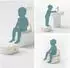 Relaxdays Töpfchen Toilettentrainer 4-in-1 mit Deckel, Dino, creme/grau