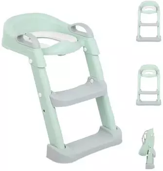 KIKKABOO LEA Toilettensitz mit Leiter, zusammenklappbar, minze (31403010018)