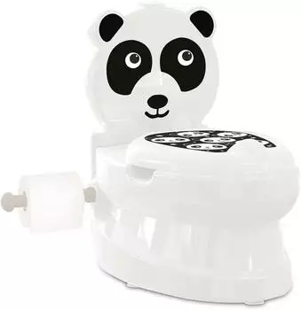 Jamara Meine kleine Toilette Panda mit Spülsound und Toilettenpapierhalter (460958)