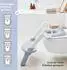 Rotho-Babydesign TOP XTRA Toilettensitzverkleinerer mit Treppe, höhenverstellbar, grau (1234201057)