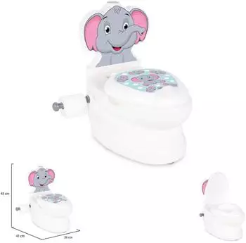 Pilsan Töpfchen Elefant mit Musik, Licht, Toilettenpapierhalter (07566)
