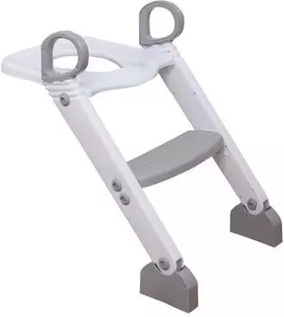Dreambaby Step-Up Toilettenaufsatz 2-stufig höhenverstellbar, grau/weiß