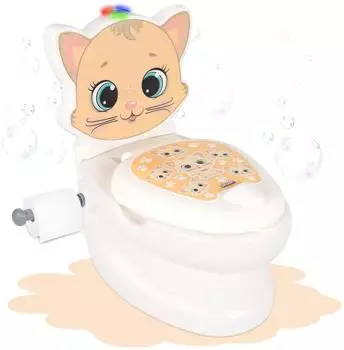 Pilsan Lemodo Töpfchen mit Spülgeräusch, Katzenmotiv (PI-07563)