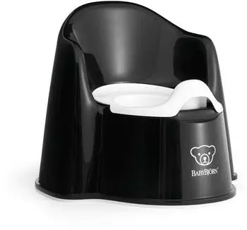 Babybj&ouml;rn T&ouml;pfchen Sitz, schwarz/wei&szlig; (055256)