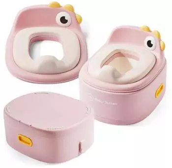 Moby-System Potty Chick 3-in-1 T&ouml;pfchen, Toilettensitz & Tritthocker, rosa