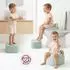 Moby-System 3-in-1-Kindertöpfchen mit Toilettensitz & Tritthocker, salbeigrün