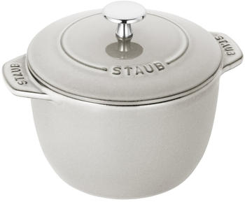 Staub Reis-Cocotte 16 cm rund white truffle
