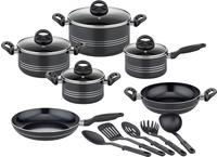 GSW Topf-Set "Milano, inkl. 5-teiliges K&uuml;chenhelfer-Set" Set, je 1 Kochtopf