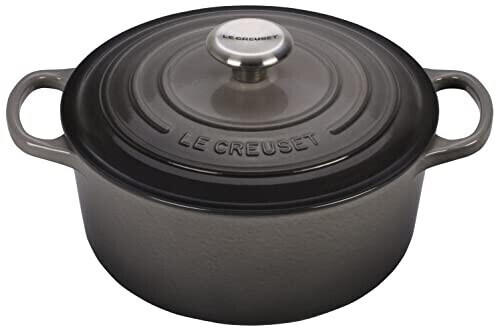 Le Creuset Cocotte Signature round 24 cm Grey with Black rand