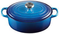 Le Creuset 21178272202430, Le Creuset Br&auml;ter Signature Oval Gusseisen Azure...