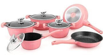 Royalty Line Switzerland Geschirr-Set 10 Stk. Rosa (BS1010MP)