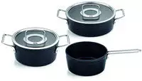 Fissler Topf-Set "Adamant" Set, Kochtopf 20 + Bratentopf 24 + Stielkasserolle 18cm