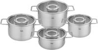 Fissler Topf-Set "Fissler Pure Collection" Set, Kochtopf 16/20/24 + Bratentopf 20cm,