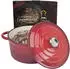Chefarone Gusseisen Topf 24 cm rot