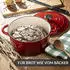 Chefarone Gusseisen Topf 24 cm rot