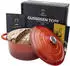 Chefarone Gusseisen Topf 26 cm rot