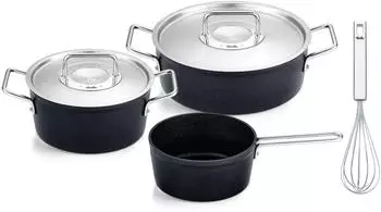 Fissler Kochtopfset Adamant 4-teilig schwarz