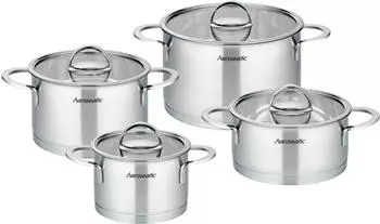 Hanseatic Topf-Set Edelstahl 8-tlg.