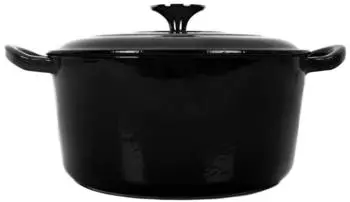 Echtwerk Schmortopf Gusseisen Ø23,5cm 3,5l schwarz – Hochwertiges Material und durchdachtes Design