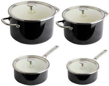KitchenAid Topfset 4-tlg. Cookware schwarz