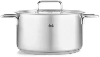 Fissler PURE Collection Edelstahl-Kochtopf Ø24cm 5,7L silber – Vielseitige Einsatzmöglichkeiten und energiesparende Eigenschaften