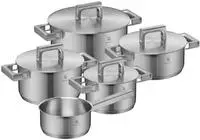 WMF Topf-Set "Ultimate Cool+ Induktion, Kochtopf Set mit Edelstahldeckel" Set, 9 Stk.