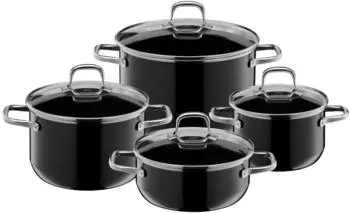 Silit Silargan Elegance Topf-Set 4-teilig Black Line
