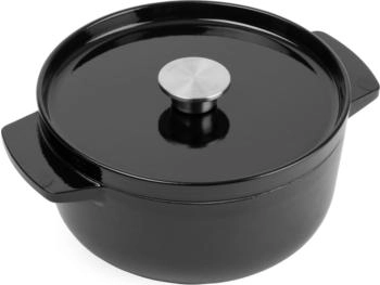 KitchenAid Schmortopf Gusseisen 26 cm 5,2l Onyx Black