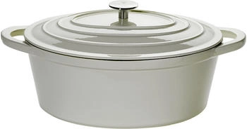 Chef Cuisine Bräter oval 34cm 6,7l emailliert Creme