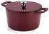 Fissler Moments Collection Emaillierter Gusseisen-Bräter rund Ø24cm Burgunderrot