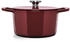 Fissler Moments Collection Emaillierter Gusseisen-Bräter rund Ø20cm Burgunderrot