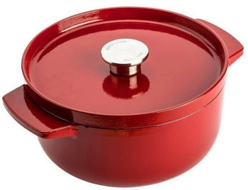 KitchenAid Runder Br&auml;ter Gusseisen 22cm 3,3 Empire Red