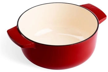 KitchenAid Runder Bräter Gusseisen 22cm 3,3 Empire Red – Vielseitiger Küchenhelfer für anspruchsvolle Hobbyköche