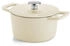 Fissler Moments Collection Emaillierter Gusseisen-Bräter rund Ø20cm Elfenbeinweiß
