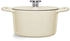 Fissler Moments Collection Emaillierter Gusseisen-Bräter rund Ø20cm Elfenbeinweiß