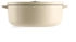 KitchenAid Ovaler Bräter Gusseisen 30cm 5,6l Creme
